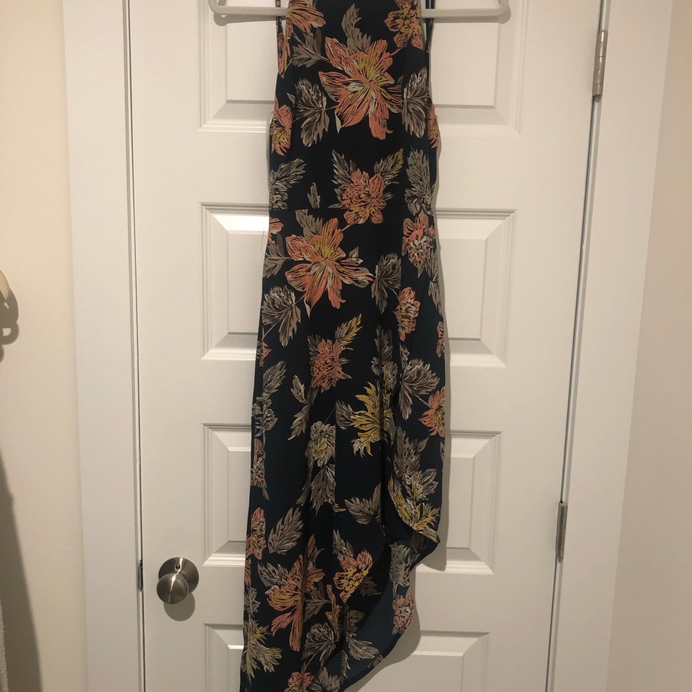 LUSH floral high low dress